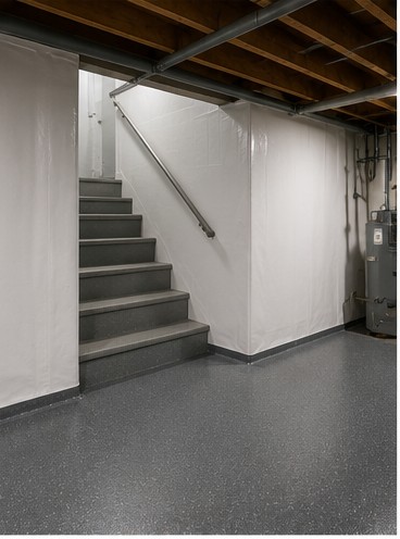 Sealing a foundation wall crack in a South Jersey basement